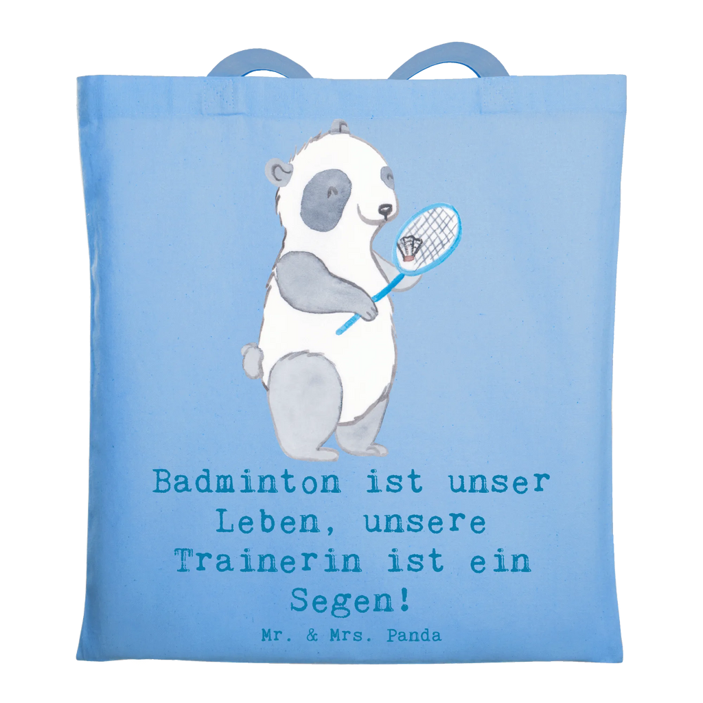 Tragetasche Badminton Trainerin Tasche, Tragetasche, Schultertasche, Beuteltasche, Stofftasche, Einkaufstüte, Shopper, Badetasche, Einkaufstasche, Beutel, Jutetasche, Jutebeutel, Laptoptasche, Strandtasche, Umhängetasche, Stoffbeutel, Geschenk, Sport, Sportart, Hobby, Schenken, Danke, Dankeschön, Auszeichnung, Gewinn, Sportler