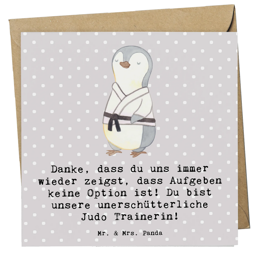 Deluxe Card Danke, dass du uns immer wieder zeigst, dass Aufgeben keine Option ist! Du bist unsere unerschütterliche Judo Trainerin! Klappkarte, Karte, Glückwunschkarte, Hochwertige Klappkarte, Hochzeitskarte, Grußkarte, Geburtstagskarte, Einladungskarte, Hochwertige Grußkarte, Geschenk, Sport, Sportart, Hobby, Schenken, Danke, Dankeschön, Auszeichnung, Gewinn, Sportler
