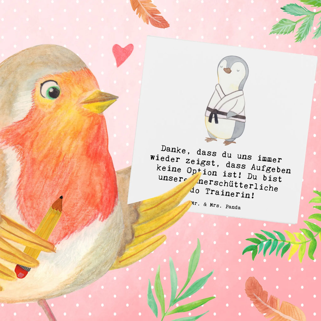 Deluxe Card Danke, dass du uns immer wieder zeigst, dass Aufgeben keine Option ist! Du bist unsere unerschütterliche Judo Trainerin! Klappkarte, Karte, Glückwunschkarte, Hochwertige Klappkarte, Hochzeitskarte, Grußkarte, Geburtstagskarte, Einladungskarte, Hochwertige Grußkarte, Geschenk, Sport, Sportart, Hobby, Schenken, Danke, Dankeschön, Auszeichnung, Gewinn, Sportler