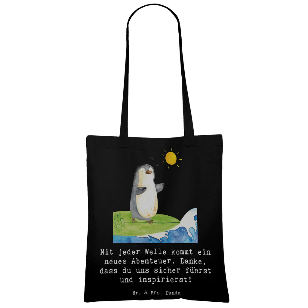 Tote bag Mit jeder Welle kommt ein neues Abenteuer. Danke, dass du uns sicher führst und inspirierst! Beutel, Shopper, Einkaufstasche, Jutebeutel, Jutetasche, Tasche, Stoffbeutel, Tragetasche, Laptoptasche, Badetasche, Stofftasche, Umhängetasche, Strandtasche, Schultertasche, Einkaufstüte, Beuteltasche, Geschenk, Sport, Sportart, Hobby, Schenken, Danke, Dankeschön, Auszeichnung, Gewinn, Sportler