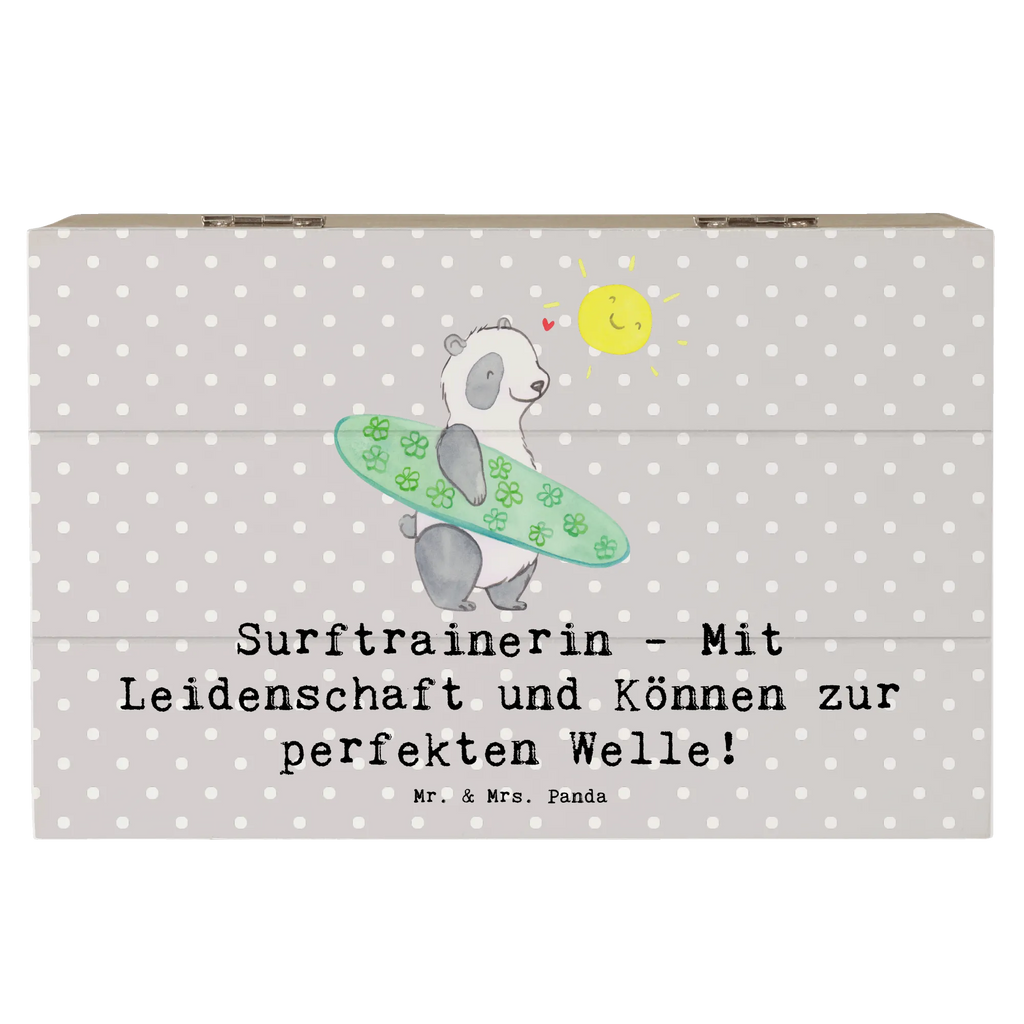 Holzkiste Surfen Trainerin Schatulle, Kiste, Erinnerungsbox, Holzkiste, Truhe, Erinnerungskiste, Aufbewahrungsbox, Dekokiste, Schatzkiste, XXL, Geschenkdose, Geschenkbox, Geschenk, Sport, Sportart, Hobby, Schenken, Danke, Dankeschön, Auszeichnung, Gewinn, Sportler