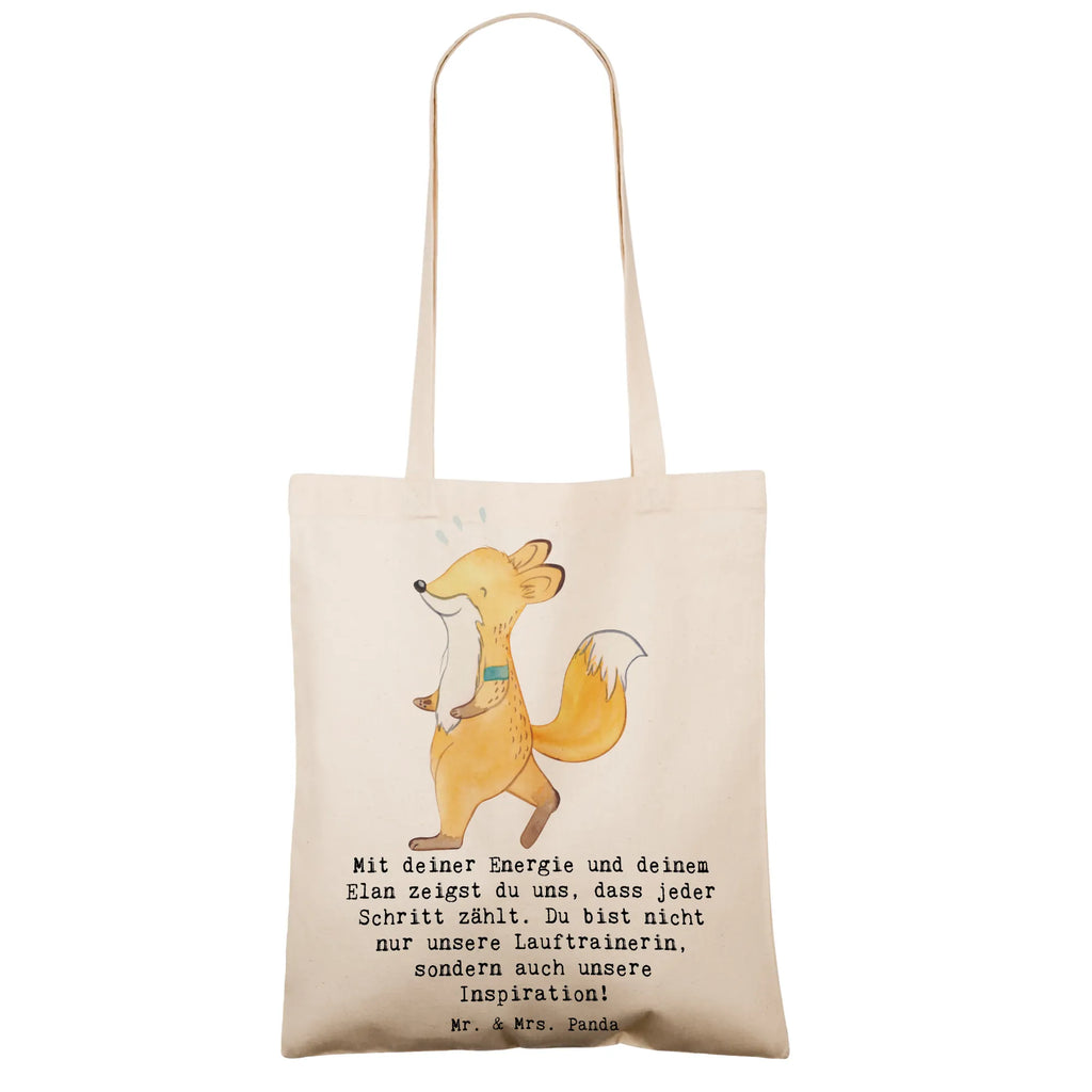 Tote bag Mit deiner Energie und deinem Elan zeigst du uns, dass jeder Schritt zählt. Du bist nicht nur unsere Lauftrainerin, sondern auch unsere Inspiration! Einkaufstüte, Laptoptasche, Tragetasche, Einkaufstasche, Shopper, Stoffbeutel, Jutebeutel, Schultertasche, Badetasche, Beutel, Tasche, Beuteltasche, Jutetasche, Stofftasche, Strandtasche, Umhängetasche, Geschenk, Sport, Sportart, Hobby, Schenken, Danke, Dankeschön, Auszeichnung, Gewinn, Sportler