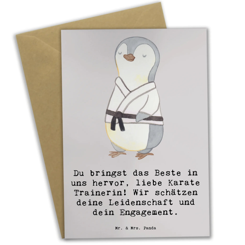 Grußkarte Karate Trainerin Ansichtskarten, Geburtstagskarte, Einladungskarte, Grußkarte, Glückwunschkarte, Hochzeitskarte, Klappkarte, Karte, Geschenk, Sport, Sportart, Hobby, Schenken, Danke, Dankeschön, Auszeichnung, Gewinn, Sportler
