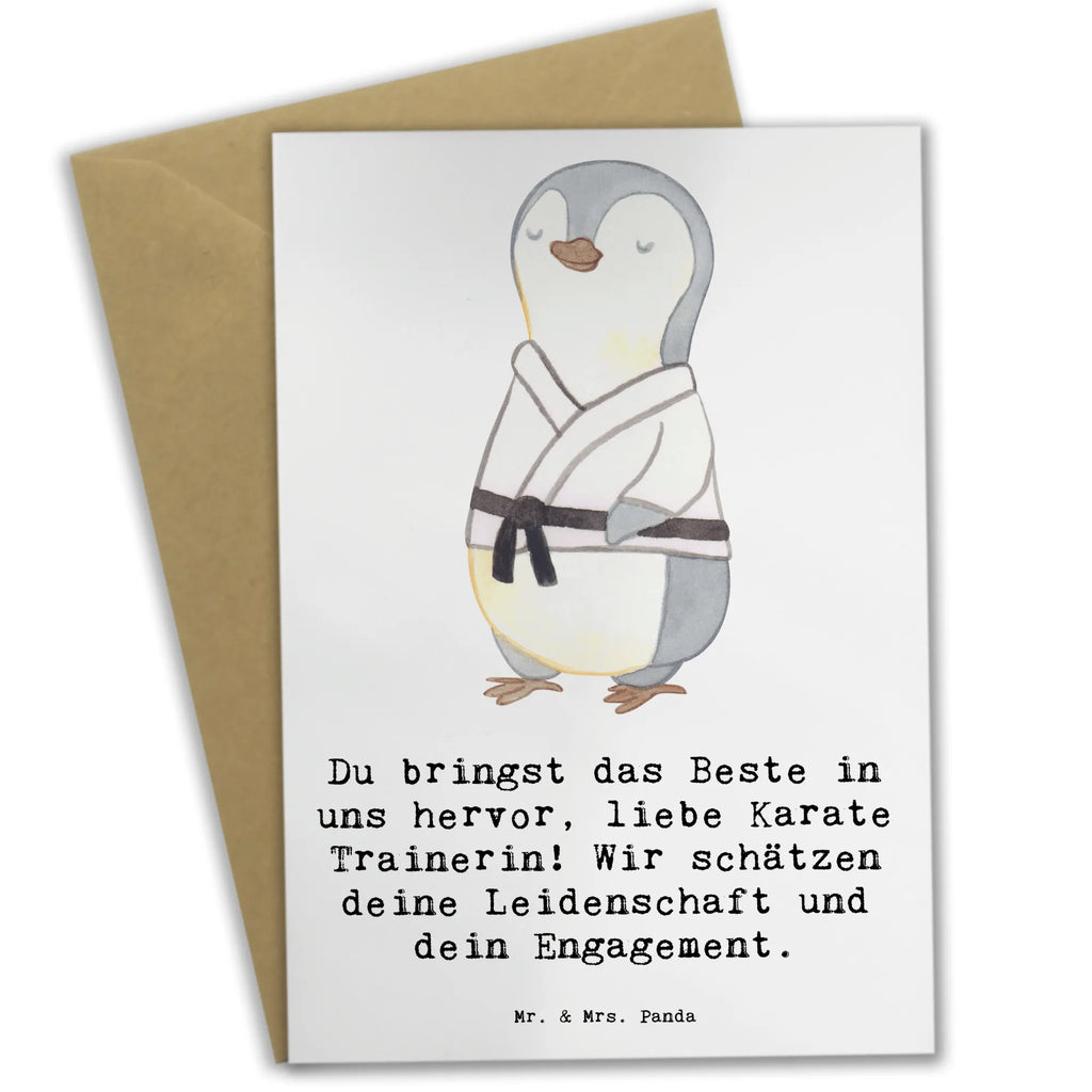 Grußkarte Karate Trainerin Ansichtskarten, Geburtstagskarte, Einladungskarte, Grußkarte, Glückwunschkarte, Hochzeitskarte, Klappkarte, Karte, Geschenk, Sport, Sportart, Hobby, Schenken, Danke, Dankeschön, Auszeichnung, Gewinn, Sportler