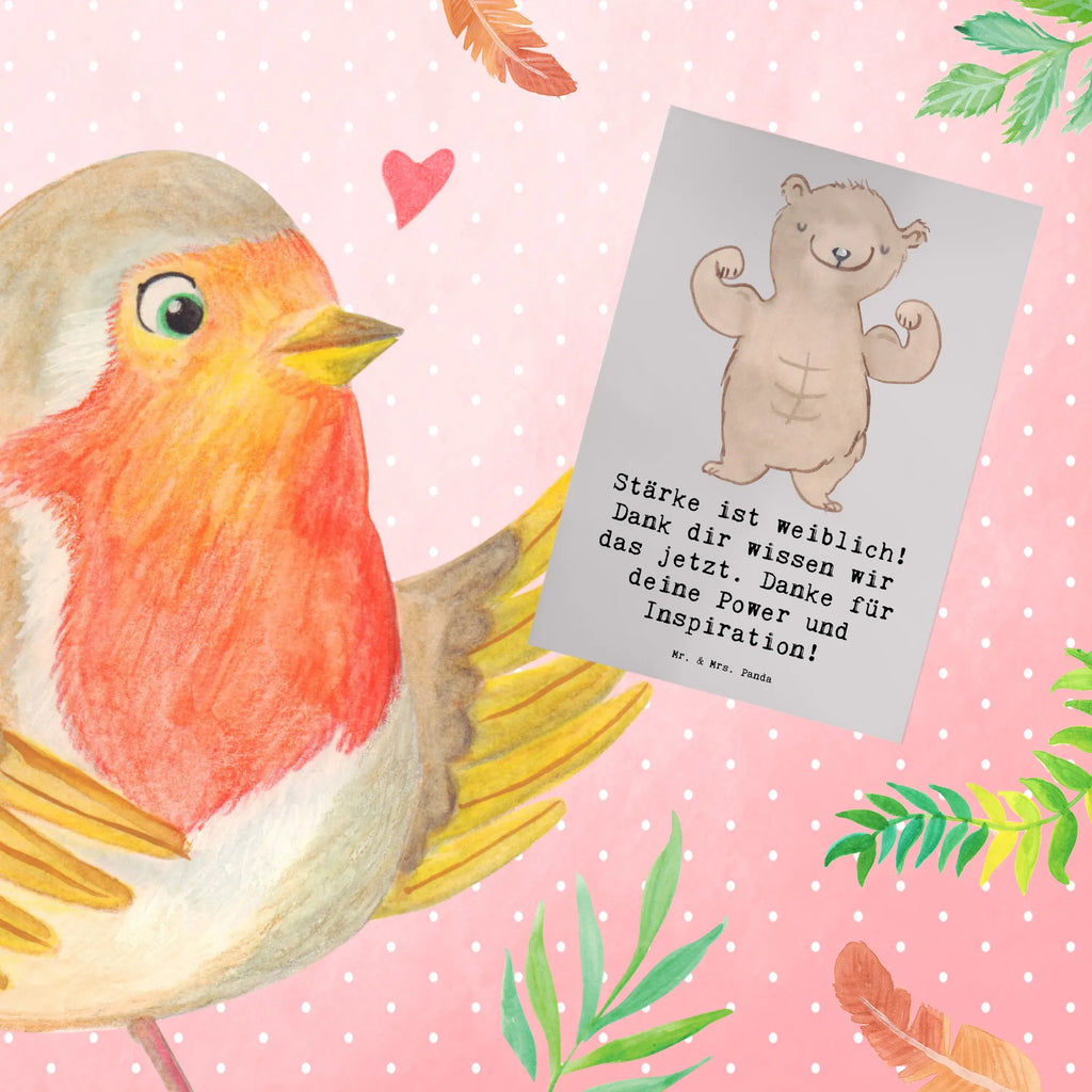 Greetings card Stärke ist weiblich! Dank dir wissen wir das jetzt. Danke für deine Power und Inspiration! Hochzeitskarte, Ansichtskarten, Grußkarte, Geburtstagskarte, Klappkarte, Einladungskarte, Glückwunschkarte, Karte, Geschenk, Sport, Sportart, Hobby, Schenken, Danke, Dankeschön, Auszeichnung, Gewinn, Sportler