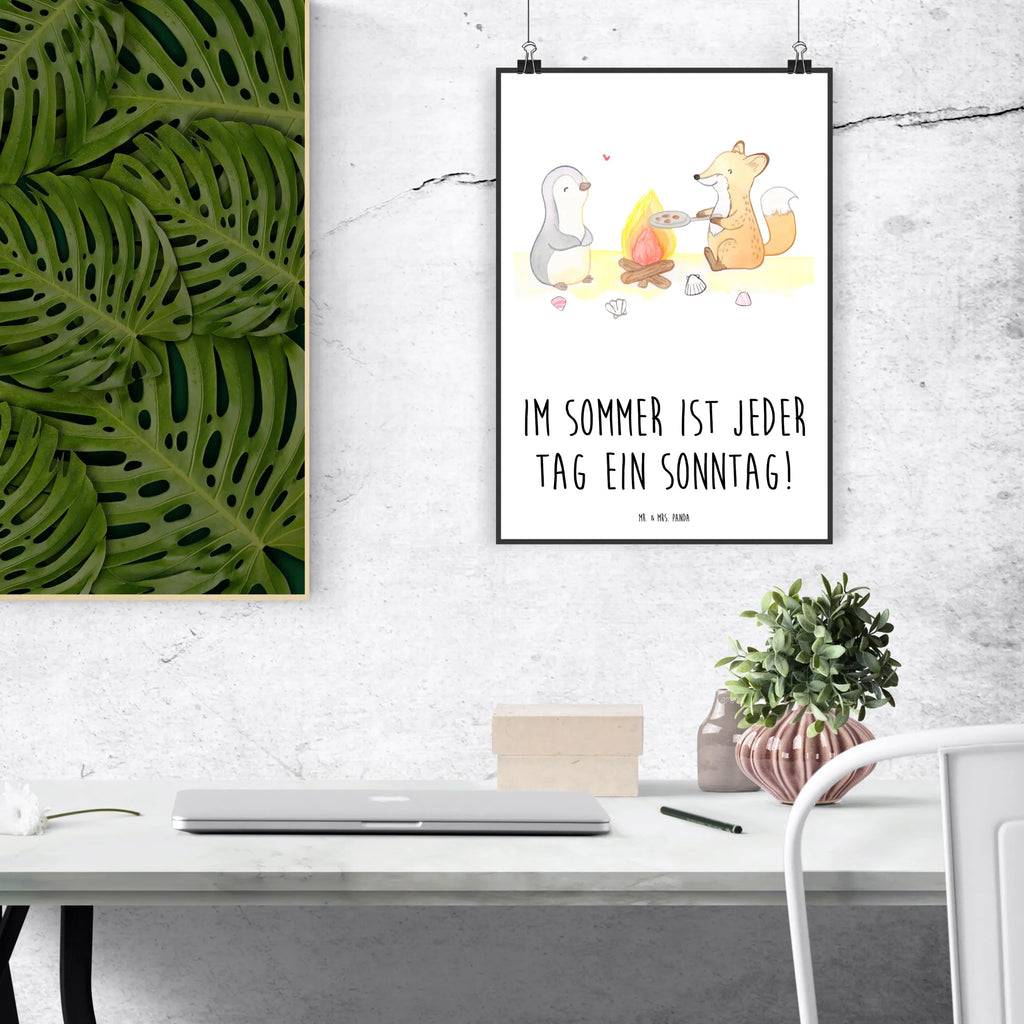 Poster Sommer Sonntag Wanddekoration, Handgemaltes Poster, Mr. & Mrs. Panda Poster, Wandposter, Designposter, Kunstdruck, Küchenposter, Bild, Posterdruck, Wanddeko, Raumdekoration, Wanddeko Bild, Kinderposter, Poster, Sommer, Sommermotive, Urlaubsmotive, Produkte für Urlauber, Sommer Produkte