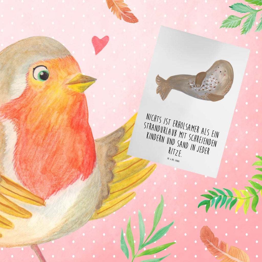 Greetings card Nichts ist erholsamer als ein Strandurlaub mit schreienden Kindern und Sand in jeder Ritze. Grußkarte, Karte, Geburtstagskarte, Glückwunschkarte, Einladungskarte, Ansichtskarten, Klappkarte, Hochzeitskarte, Sommer, Sommermotive, Urlaubsmotive, Produkte für Urlauber, Sommer Produkte