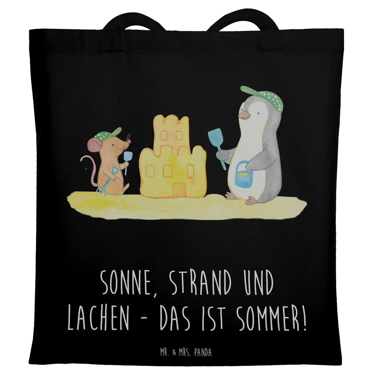 Tote bag Sonne, Strand und Lachen - das ist Sommer! summer themes, vacation themes, products for vacationers, summer products