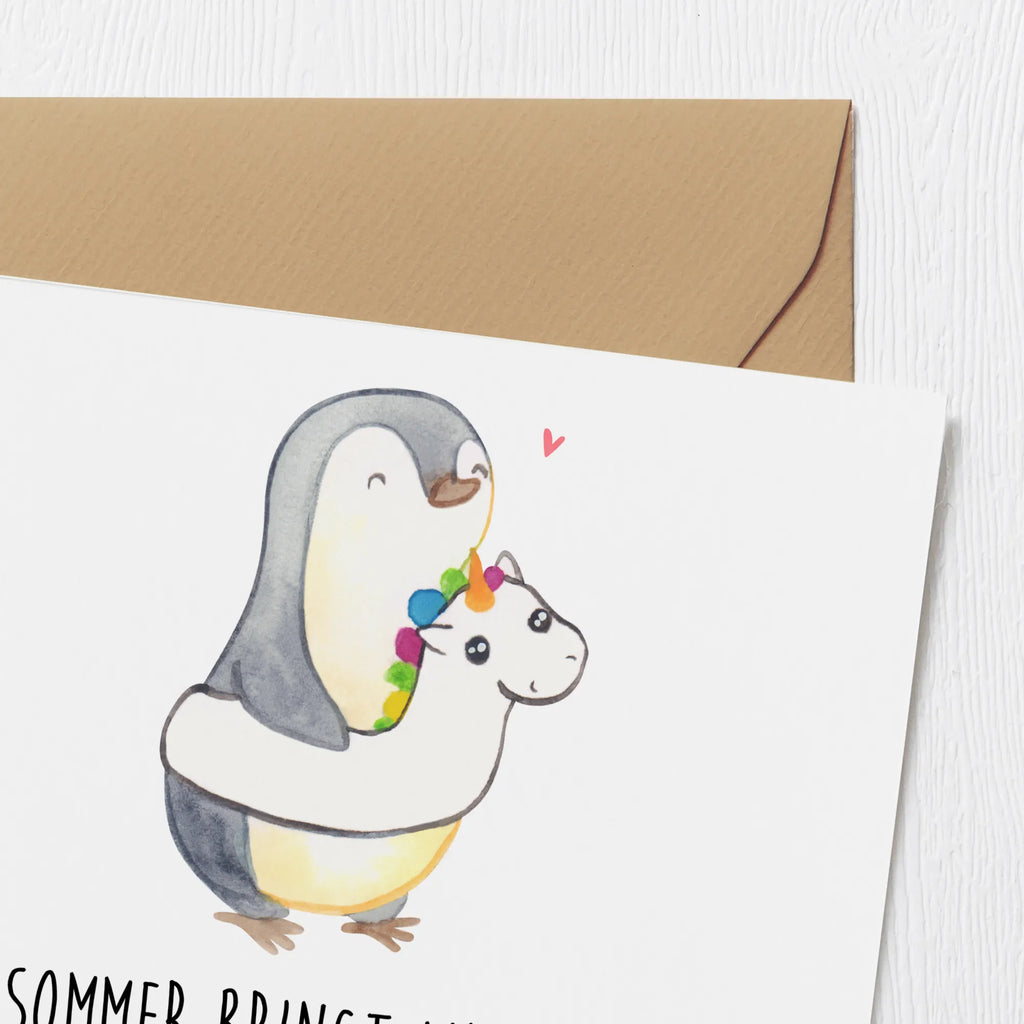 Deluxe Card Der Sommer bringt wieder Farbe ins Leben, lass dich von Glück und Wärme umgeben. Glückwunschkarte, Karte, Grußkarte, Hochwertige Klappkarte, Geburtstagskarte, Klappkarte, Einladungskarte, Hochwertige Grußkarte, Hochzeitskarte, Sommer, Sommermotive, Urlaubsmotive, Produkte für Urlauber, Sommer Produkte