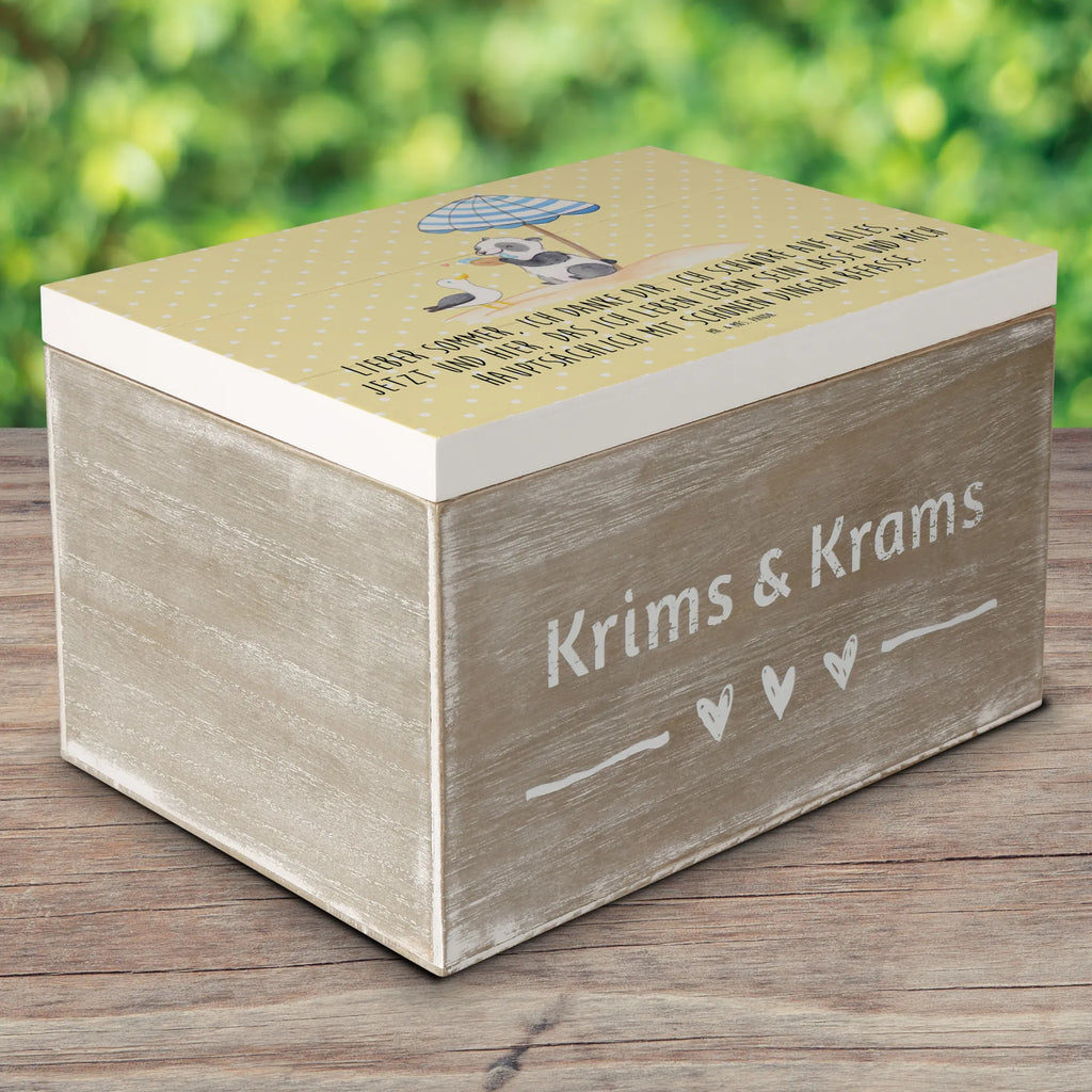 Wooden chest Lieber Sommer, ich danke dir. Ich schwöre auf alles, jetzt und hier, das ich Leben leben sein lasse und mich hauptsächlich mit schönen Dingen befasse. Aufbewahrungsbox, Dekokiste, Geschenkbox, Truhe, Holzkiste, Geschenkdose, Erinnerungsbox, Schatzkiste, Kiste, XXL, Erinnerungskiste, Schatulle, Sommer, Sommermotive, Urlaubsmotive, Produkte für Urlauber, Sommer Produkte