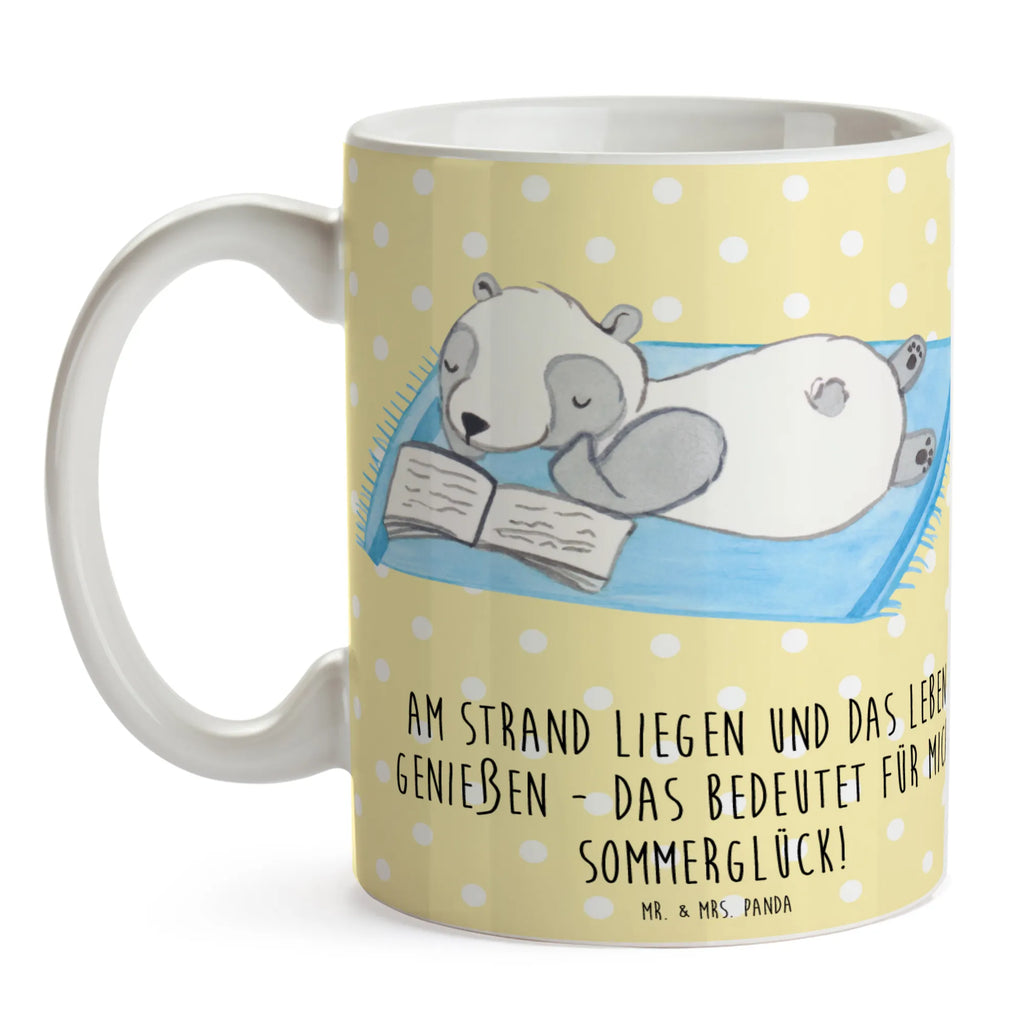 Mug Am Strand liegen und das Leben genießen - das bedeutet für mich Sommerglück! Bürotasse, Tasse mit Zitaten, Tasse mit Motiven, Keramiktasse, Kaffeetasse, Teetasse, Geschenktasse, Porzellantasse, Tasse, Sommer, Sommermotive, Urlaubsmotive, Produkte für Urlauber, Sommer Produkte