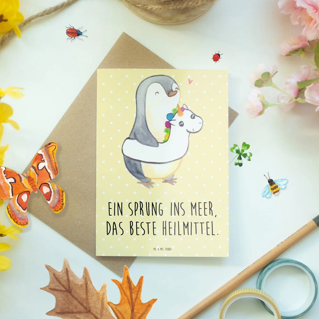 Grußkarte Sommermeerheilkraft Hochzeitskarte, Geburtstagskarte, Einladungskarte, Grußkarte, Ansichtskarten, Klappkarte, Karte, Glückwunschkarte, Sommer, Sommermotive, Urlaubsmotive, Produkte für Urlauber, Sommer Produkte