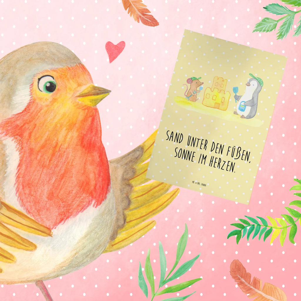 Greetings card Sand unter den Füßen, Sonne im Herzen. Geburtstagskarte, Einladungskarte, Hochzeitskarte, Grußkarte, Klappkarte, Karte, Ansichtskarten, Glückwunschkarte, Sommer, Sommermotive, Urlaubsmotive, Produkte für Urlauber, Sommer Produkte