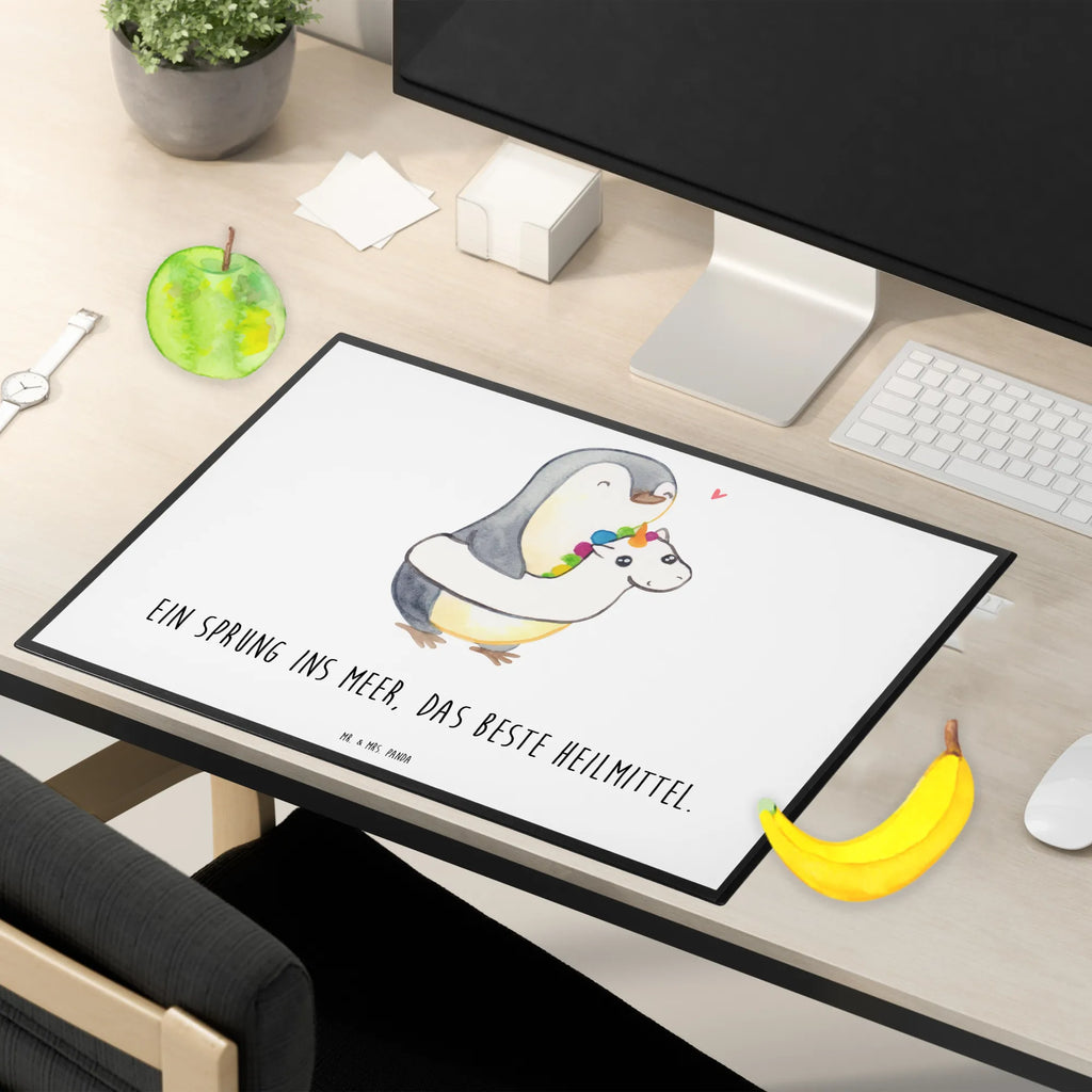 Desk pad Ein Sprung ins Meer, das beste Heilmittel. Schreibtischunterlage Groß, Schreibunterlage, Schreibwaren, Büroartikel, Bürobedarf, Schreibtisch Unterlagen, Schreibtischauflage, Sommer, Sommermotive, Urlaubsmotive, Produkte für Urlauber, Sommer Produkte