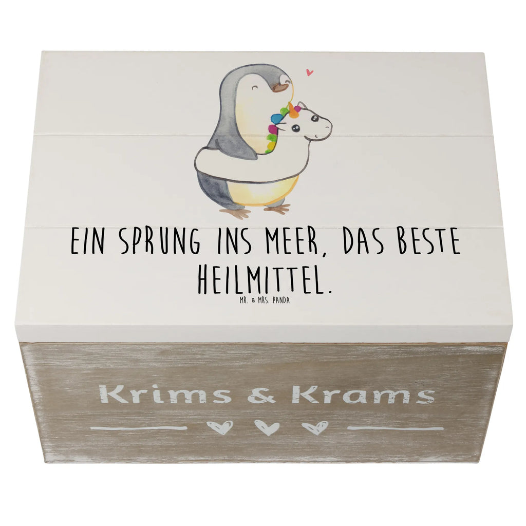 Holzkiste Sommermeerheilkraft Aufbewahrungsbox, Erinnerungsbox, Geschenkdose, Schatzkiste, Holzkiste, Dekokiste, Schatulle, XXL, Erinnerungskiste, Geschenkbox, Truhe, Kiste, Sommer, Sommermotive, Urlaubsmotive, Produkte für Urlauber, Sommer Produkte