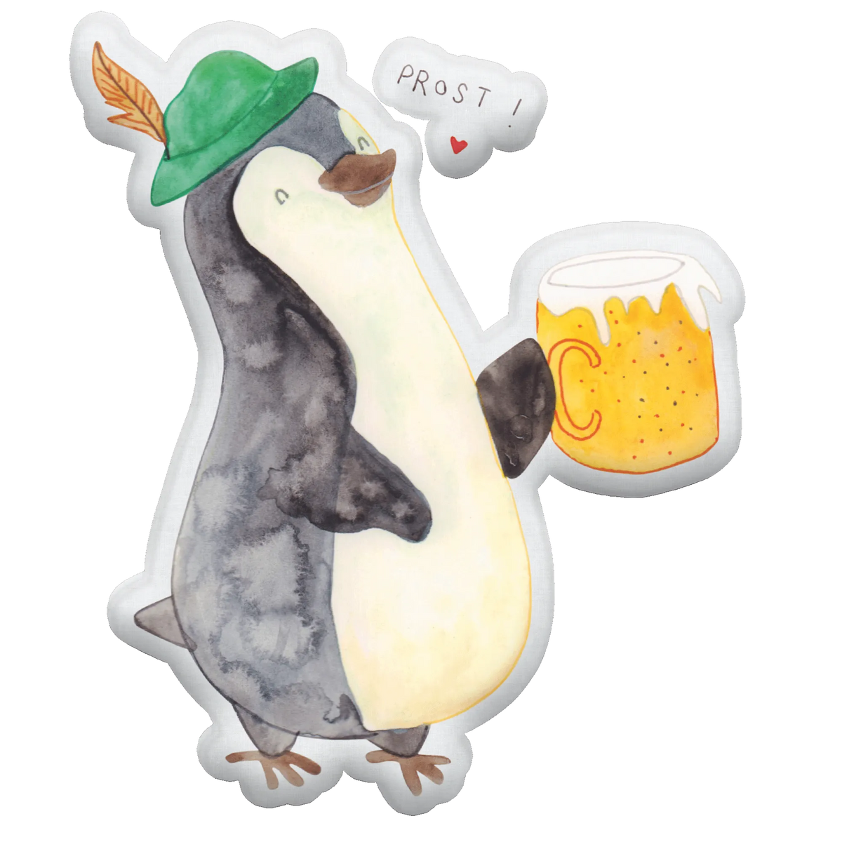 Personalized Animal Pillow Penguin Beer Penguin, North Pole, Winter, Penguins, penguins, Oktoberfest, beer