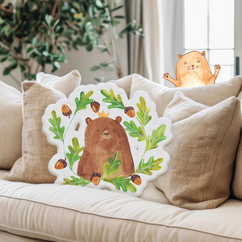 Animal Pillow bear king bear, teddy, teddy bear, cuddly toy, world best daddy, Daddy, best daddy, Daddy Bear, Father's Day, Dad, Father, Bear