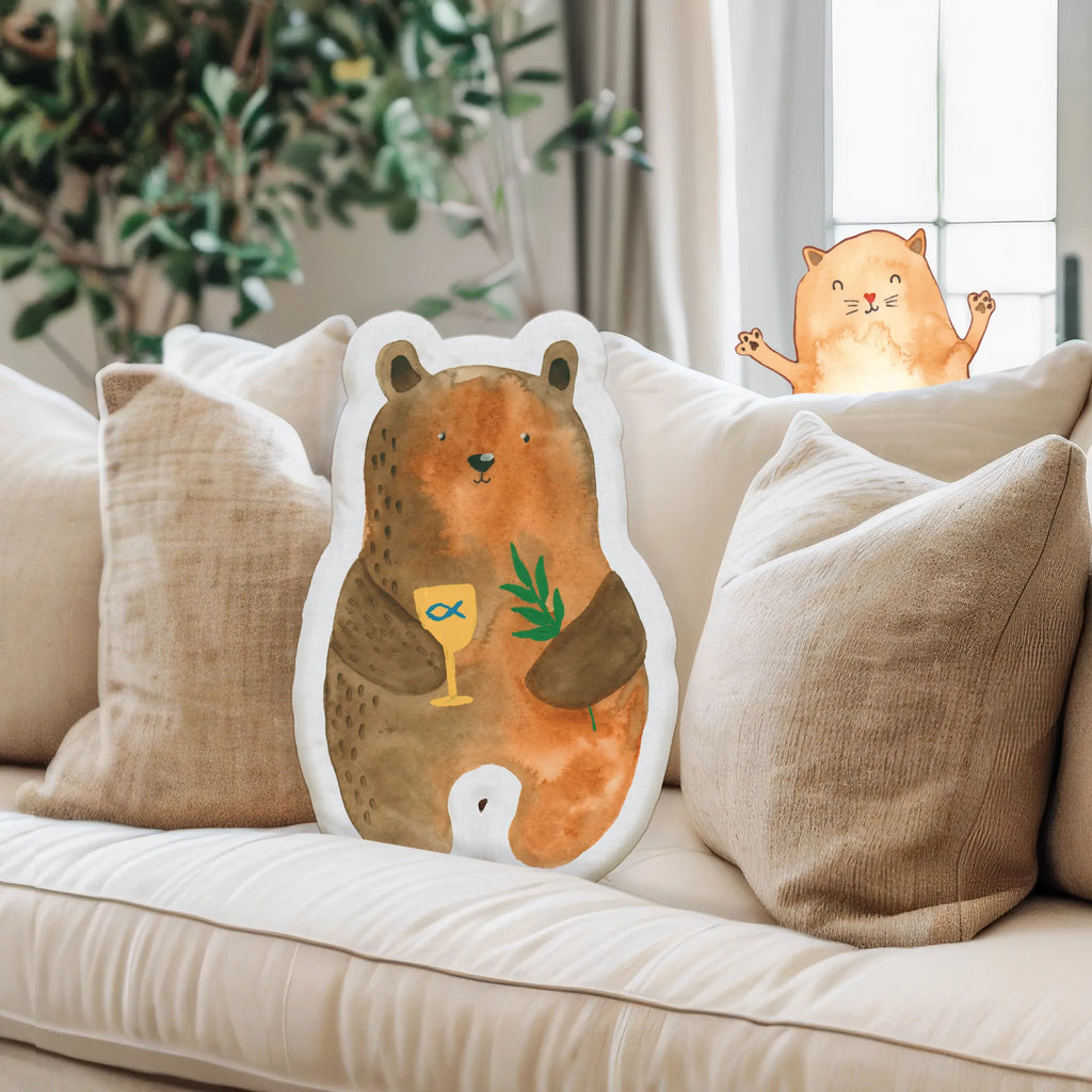 Animal Pillow bear confirmation bear, teddy, teddy bear, cuddly toy, service, evangelic, confirmation, church