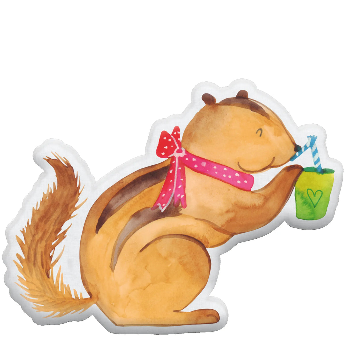 Animal Pillow Squirrel smoothies cute, cute animal motives, hand drawn, funny sayings, good mood, special gifts, animal lover, gift ideas, gifts, card, small animals, chipmunks, weight loss, squirrels, diet