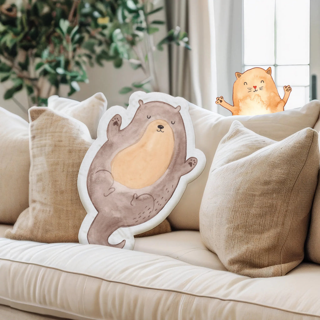 Animal Pillow otter Embrace otter, marten, sea otter, European otter, water mammal, aquatic animal, baby otter, predator, water, otter gifts, animal lover, gift ideas for animal lovers, animal, mammal, water animal, gifts for people in love, Otter Sea Otter Lake Otter