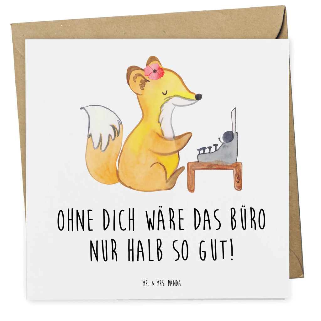 Deluxe Card Ohne dich wäre das Büro nur halb so gut! Hochwertige Klappkarte, Grußkarte, Einladungskarte, Hochzeitskarte, Karte, Hochwertige Grußkarte, Glückwunschkarte, Geburtstagskarte, Klappkarte