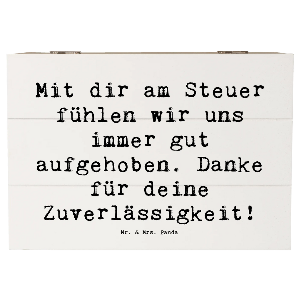 Wooden chest Saying Mit dir am Steuer fühlen wir uns immer gut aufgehoben. Danke für deine Zuverlässigkeit! Holzkiste, Kiste, Schatzkiste, Truhe, Schatulle, XXL, Erinnerungsbox, Erinnerungskiste, Dekokiste, Aufbewahrungsbox, Geschenkbox, Geschenkdose