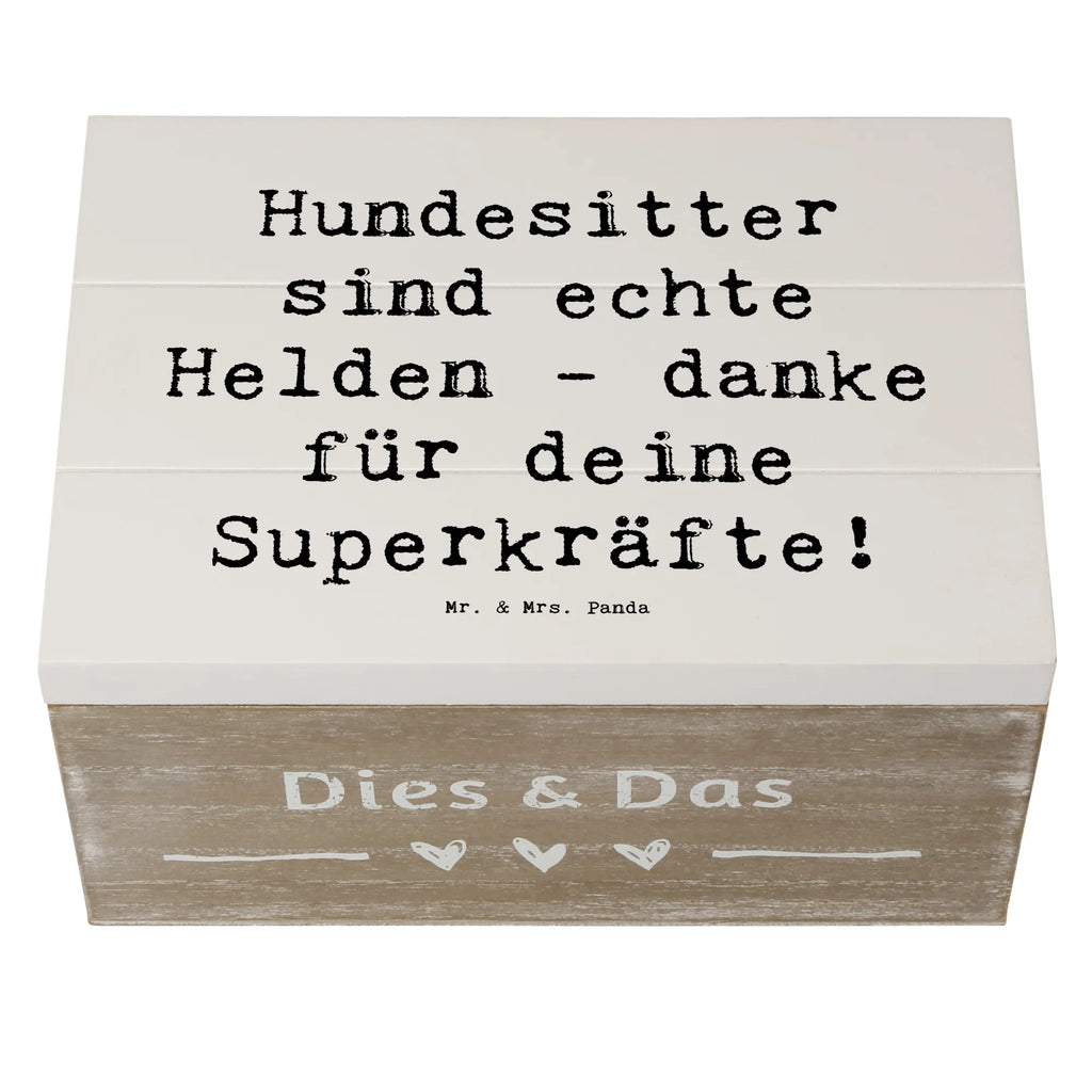 Wooden chest Saying Hundesitter sind echte Helden - danke für deine Superkräfte! Holzkiste, Kiste, Schatzkiste, Truhe, Schatulle, XXL, Erinnerungsbox, Erinnerungskiste, Dekokiste, Aufbewahrungsbox, Geschenkbox, Geschenkdose