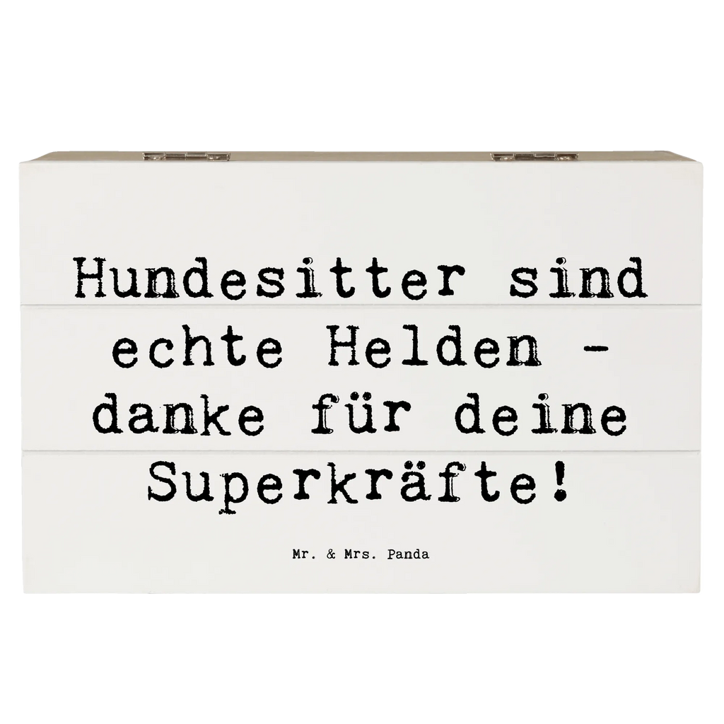 Wooden chest Saying Hundesitter sind echte Helden - danke für deine Superkräfte! Holzkiste, Kiste, Schatzkiste, Truhe, Schatulle, XXL, Erinnerungsbox, Erinnerungskiste, Dekokiste, Aufbewahrungsbox, Geschenkbox, Geschenkdose