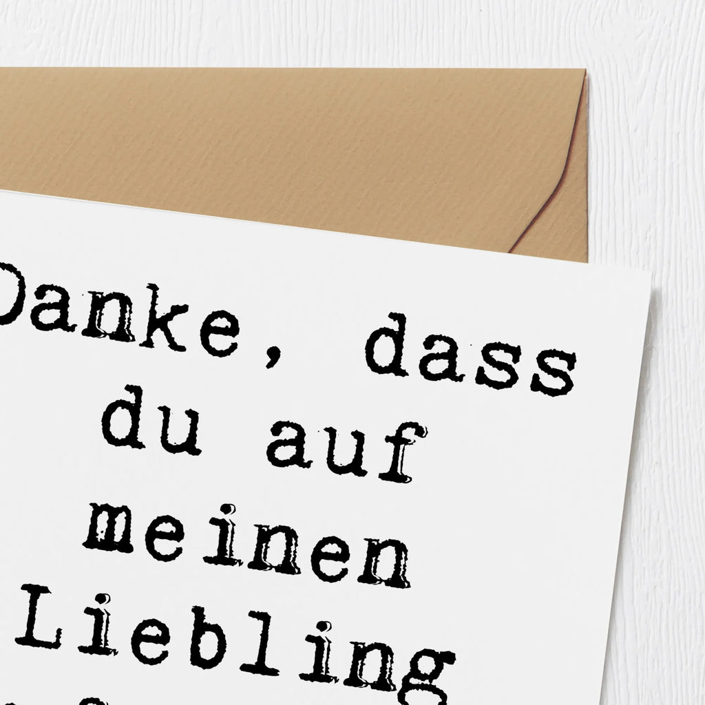 Deluxe Card Saying Danke, dass du auf meinen Liebling aufgepasst hast! Glückwunschkarte, Klappkarte, Hochzeitskarte, Einladungskarte, Karte, Geburtstagskarte, Hochwertige Klappkarte, Grußkarte, Hochwertige Grußkarte