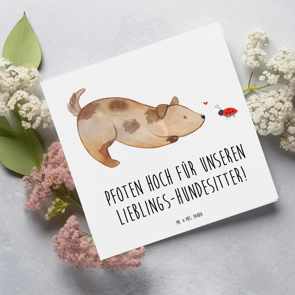 Deluxe Card Pfoten hoch für unseren Lieblings-Hundesitter! Glückwunschkarte, Hochwertige Grußkarte, Geburtstagskarte, Klappkarte, Hochwertige Klappkarte, Karte, Einladungskarte, Hochzeitskarte, Grußkarte