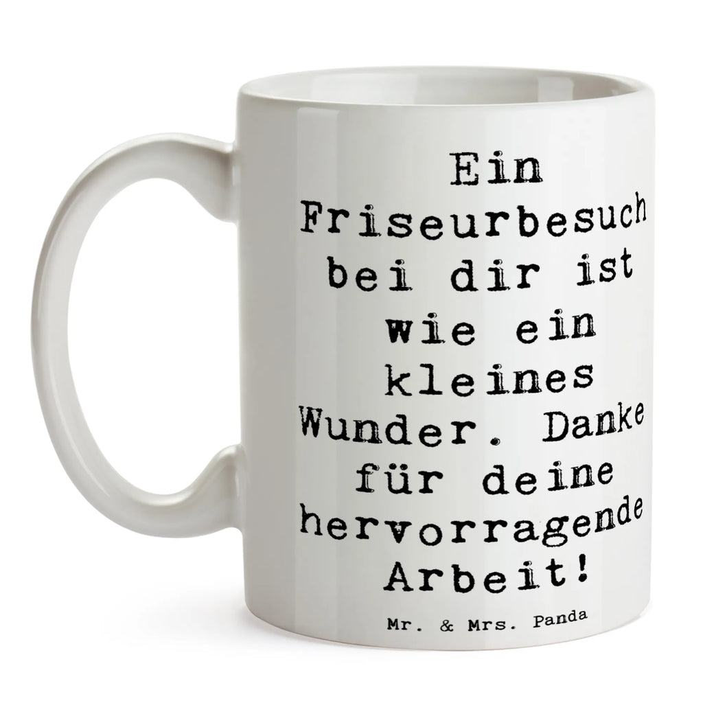 Tasse Spruch Friseur Wunder Tasse, Bürotasse, Kaffeetasse, Porzellantasse, Geschenktasse, Tasse mit Zitaten, Keramiktasse, Tasse mit Motiven, Teetasse