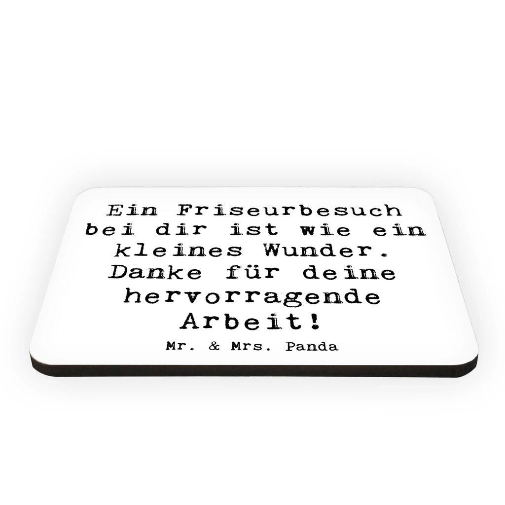 Magnet Saying Ein Friseurbesuch bei dir ist wie ein kleines Wunder. Danke für deine hervorragende Arbeit! Kühlschrankmagnet, Pinnwandmagnet, Souvenir Magnet, Motivmagnete, Dekomagnet, Whiteboard Magnet, Notiz Magnet, Kühlschrank Dekoration