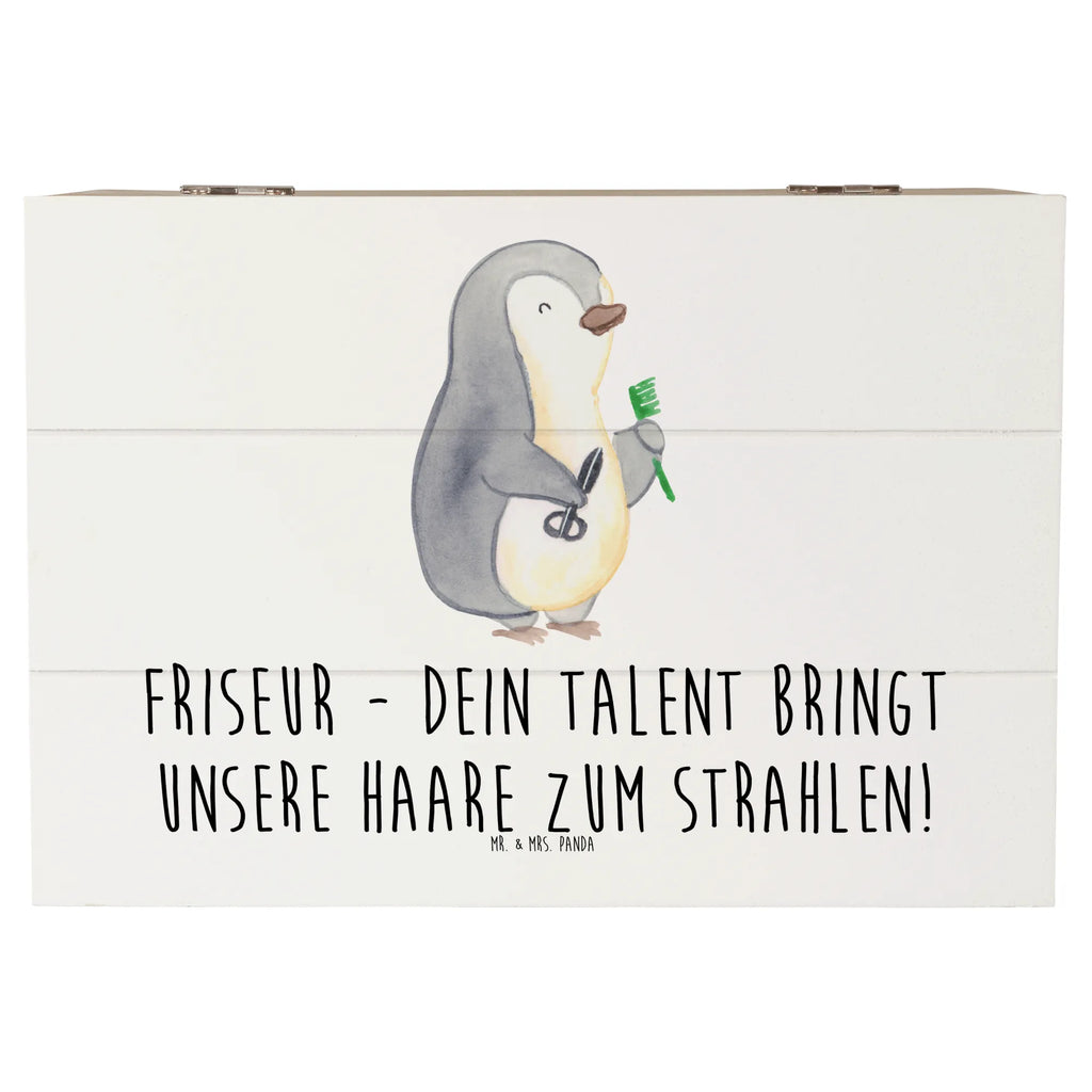 Holzkiste Friseur Talent Schatulle, Truhe, Schatzkiste, Holzkiste, Erinnerungskiste, Erinnerungsbox, Kiste, Geschenkbox, Aufbewahrungsbox, XXL, Dekokiste, Geschenkdose