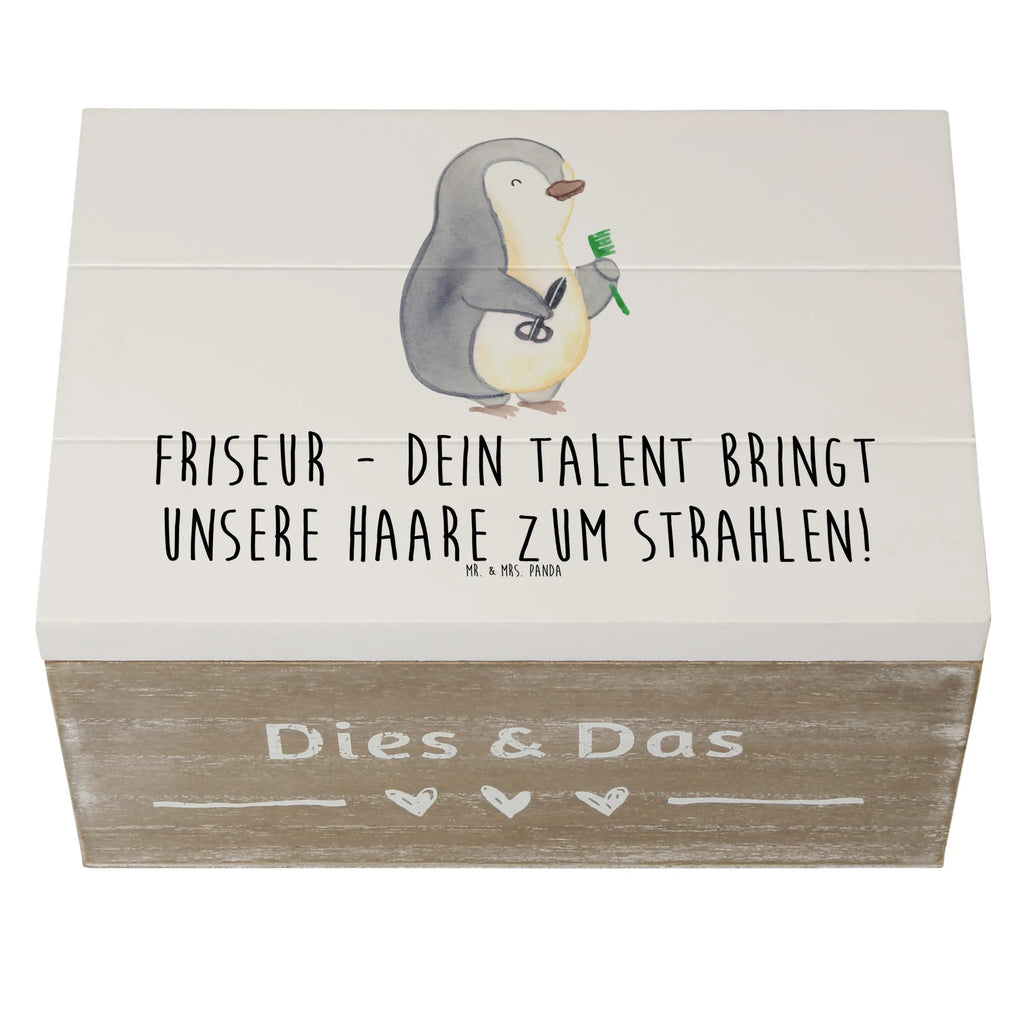 Holzkiste Friseur Talent Schatulle, Truhe, Schatzkiste, Holzkiste, Erinnerungskiste, Erinnerungsbox, Kiste, Geschenkbox, Aufbewahrungsbox, XXL, Dekokiste, Geschenkdose