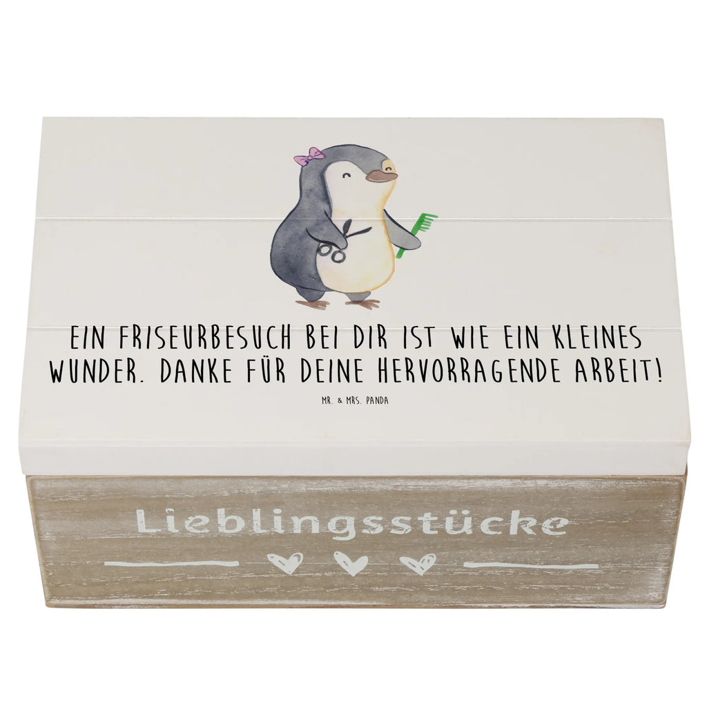 Holzkiste Friseur Wunder XXL, Schatulle, Holzkiste, Truhe, Aufbewahrungsbox, Erinnerungskiste, Dekokiste, Erinnerungsbox, Geschenkdose, Kiste, Schatzkiste, Geschenkbox