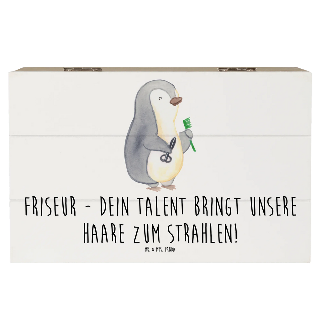 Holzkiste Friseur Talent Schatulle, Truhe, Schatzkiste, Holzkiste, Erinnerungskiste, Erinnerungsbox, Kiste, Geschenkbox, Aufbewahrungsbox, XXL, Dekokiste, Geschenkdose