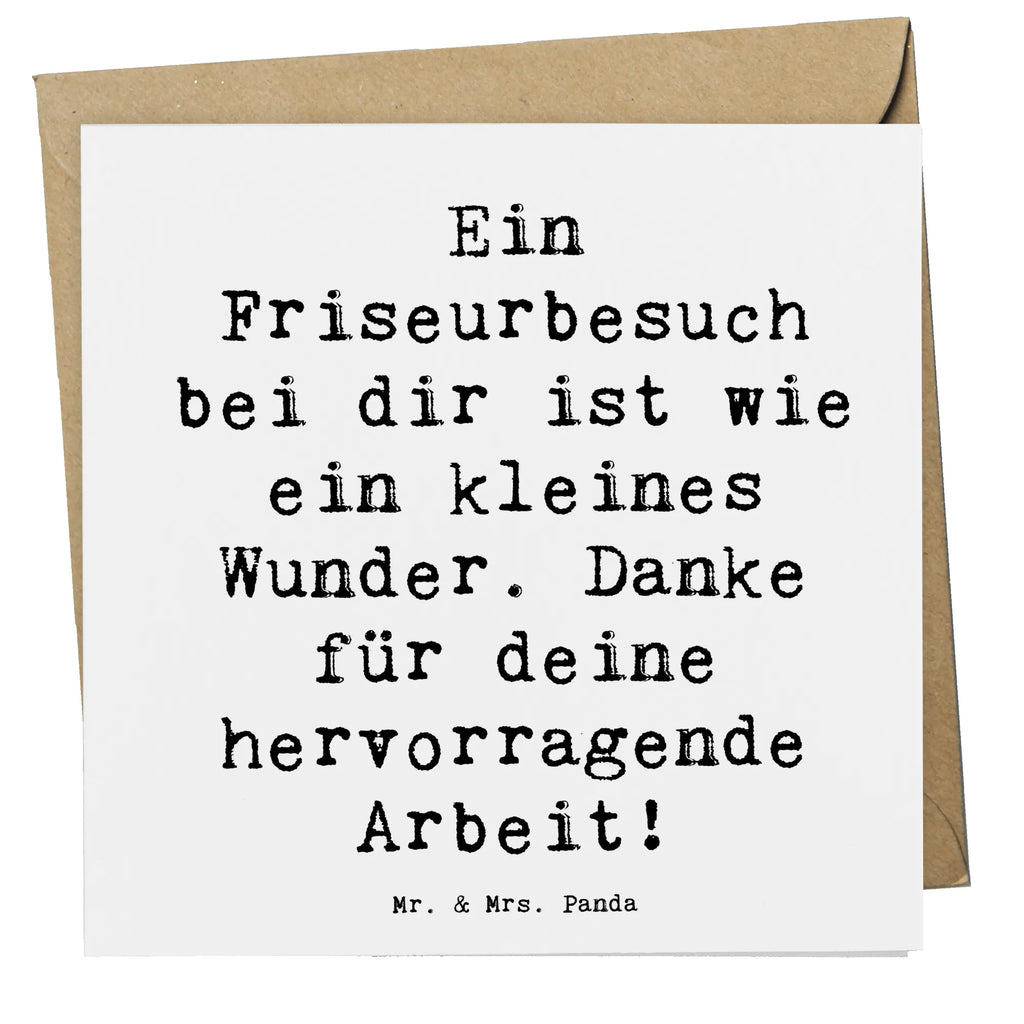 Deluxe Card Saying Ein Friseurbesuch bei dir ist wie ein kleines Wunder. Danke für deine hervorragende Arbeit! Karte, Grußkarte, Klappkarte, Einladungskarte, Glückwunschkarte, Hochzeitskarte, Geburtstagskarte, Hochwertige Grußkarte, Hochwertige Klappkarte