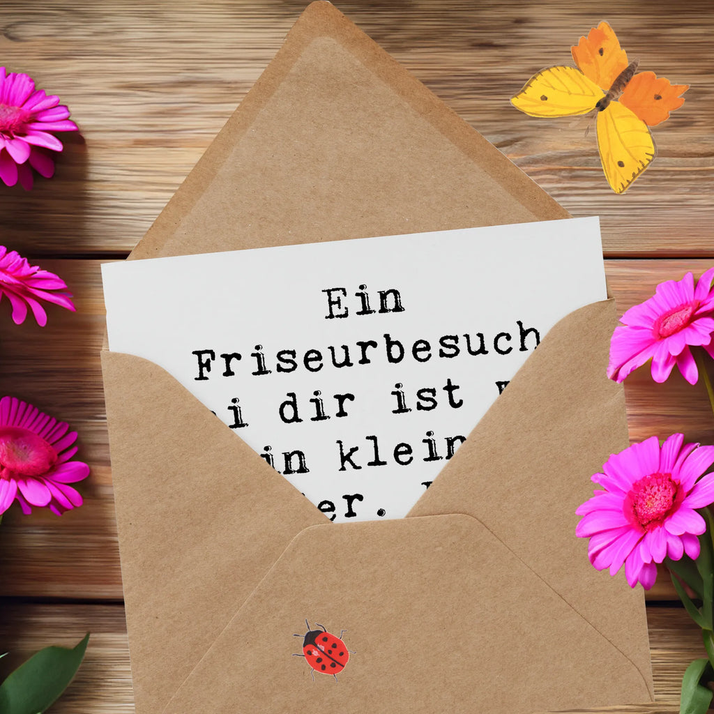 Deluxe Card Saying Ein Friseurbesuch bei dir ist wie ein kleines Wunder. Danke für deine hervorragende Arbeit! Karte, Grußkarte, Klappkarte, Einladungskarte, Glückwunschkarte, Hochzeitskarte, Geburtstagskarte, Hochwertige Grußkarte, Hochwertige Klappkarte
