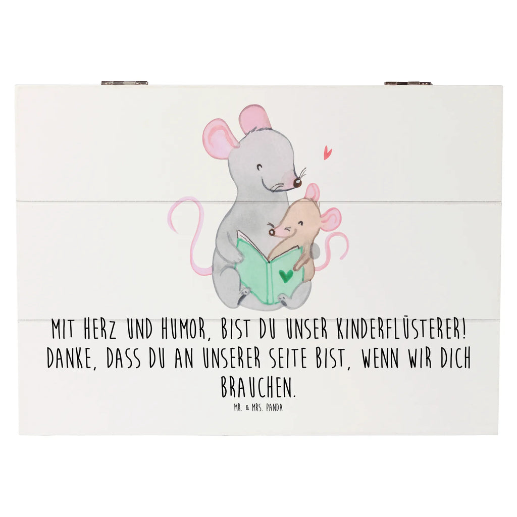 Holzkiste Baby-Sitter Engelflüsterer Truhe, Erinnerungskiste, Geschenkdose, Erinnerungsbox, Kiste, Schatulle, Aufbewahrungsbox, Dekokiste, Schatzkiste, Geschenkbox, XXL, Holzkiste