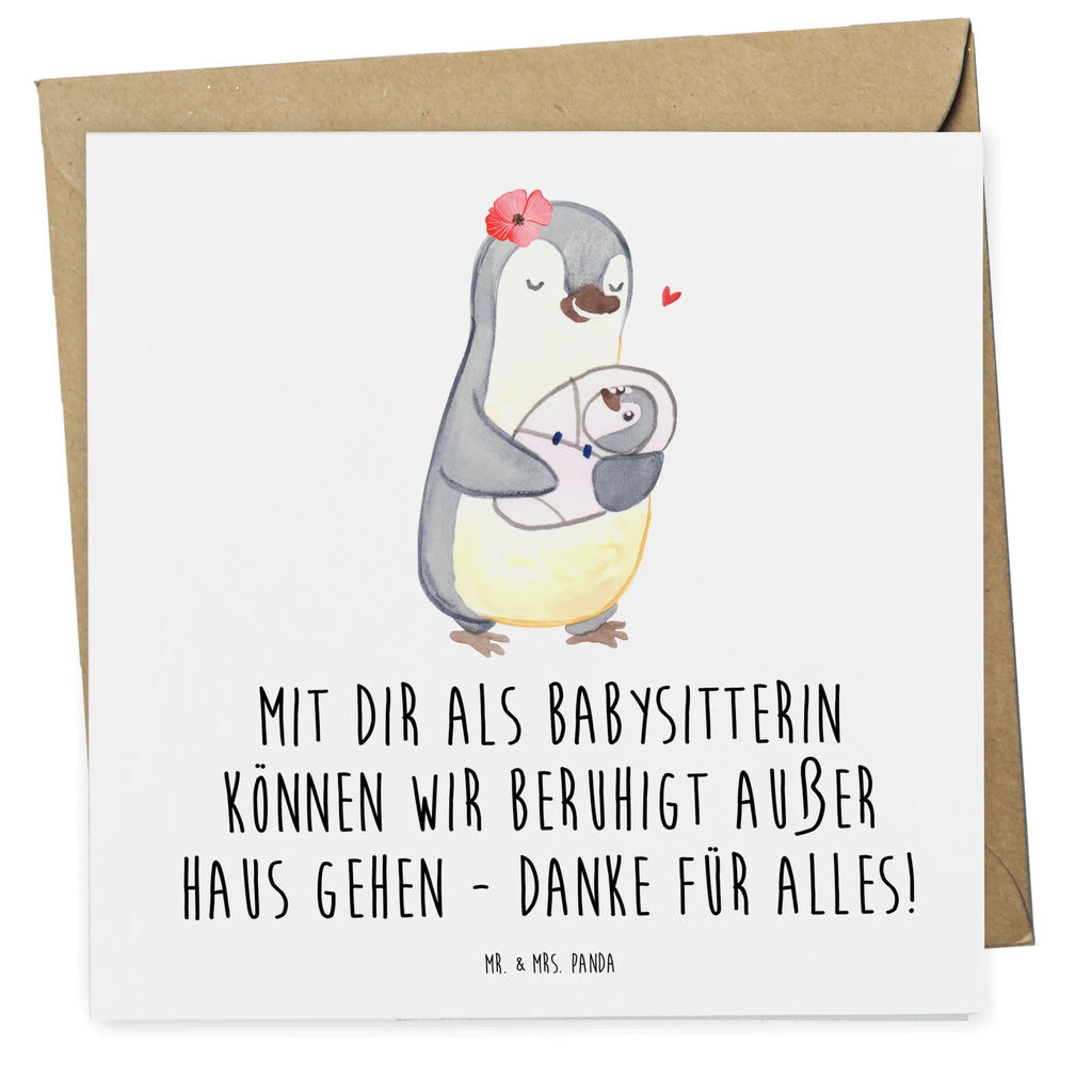Deluxe Karte Babysitter Dank Grußkarte, Karte, Geburtstagskarte, Hochwertige Klappkarte, Hochwertige Grußkarte, Klappkarte, Hochzeitskarte, Einladungskarte, Glückwunschkarte
