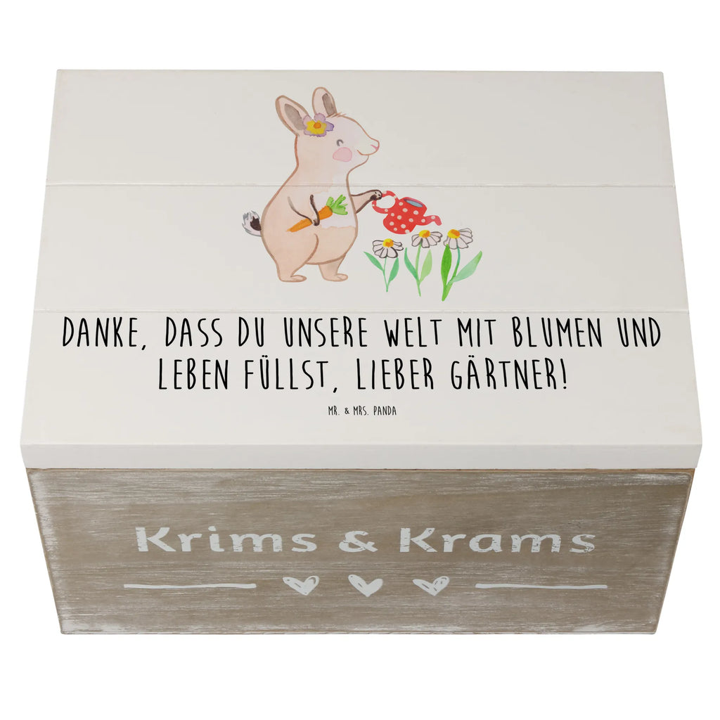 Holzkiste Gärtner Dankeschön Truhe, Holzkiste, Schatulle, Erinnerungskiste, Erinnerungsbox, Aufbewahrungsbox, Geschenkdose, Kiste, Dekokiste, Geschenkbox, Schatzkiste, XXL