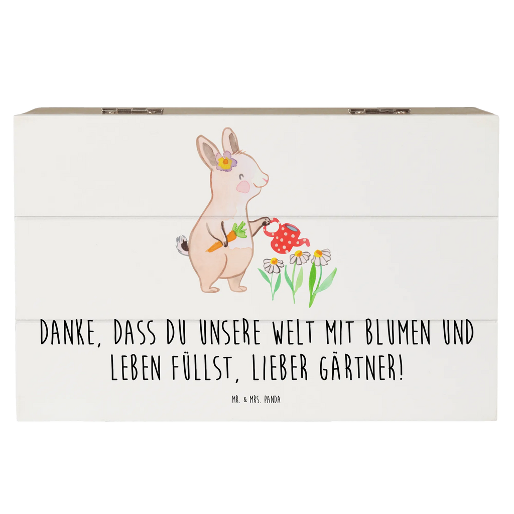 Holzkiste Gärtner Dankeschön Truhe, Holzkiste, Schatulle, Erinnerungskiste, Erinnerungsbox, Aufbewahrungsbox, Geschenkdose, Kiste, Dekokiste, Geschenkbox, Schatzkiste, XXL