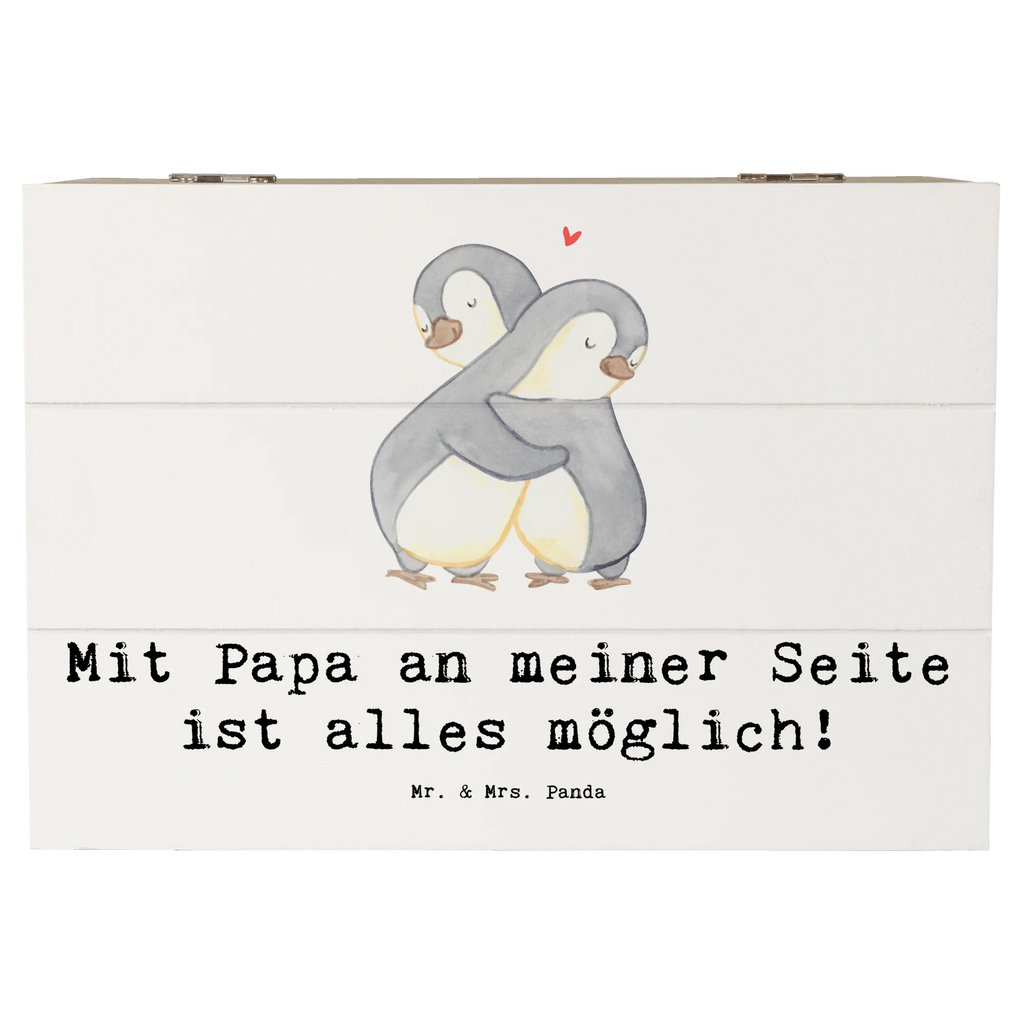 Holzkiste Papa Möglichmacher XXL, Dekokiste, Geschenkdose, Kiste, Aufbewahrungsbox, Schatulle, Truhe, Geschenkbox, Erinnerungsbox, Holzkiste, Erinnerungskiste, Schatzkiste