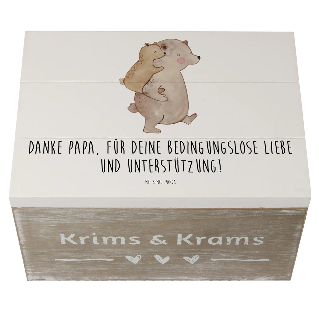 Holzkiste Danke Papa Kiste, XXL, Erinnerungsbox, Holzkiste, Aufbewahrungsbox, Schatzkiste, Geschenkdose, Dekokiste, Geschenkbox, Truhe, Schatulle, Erinnerungskiste