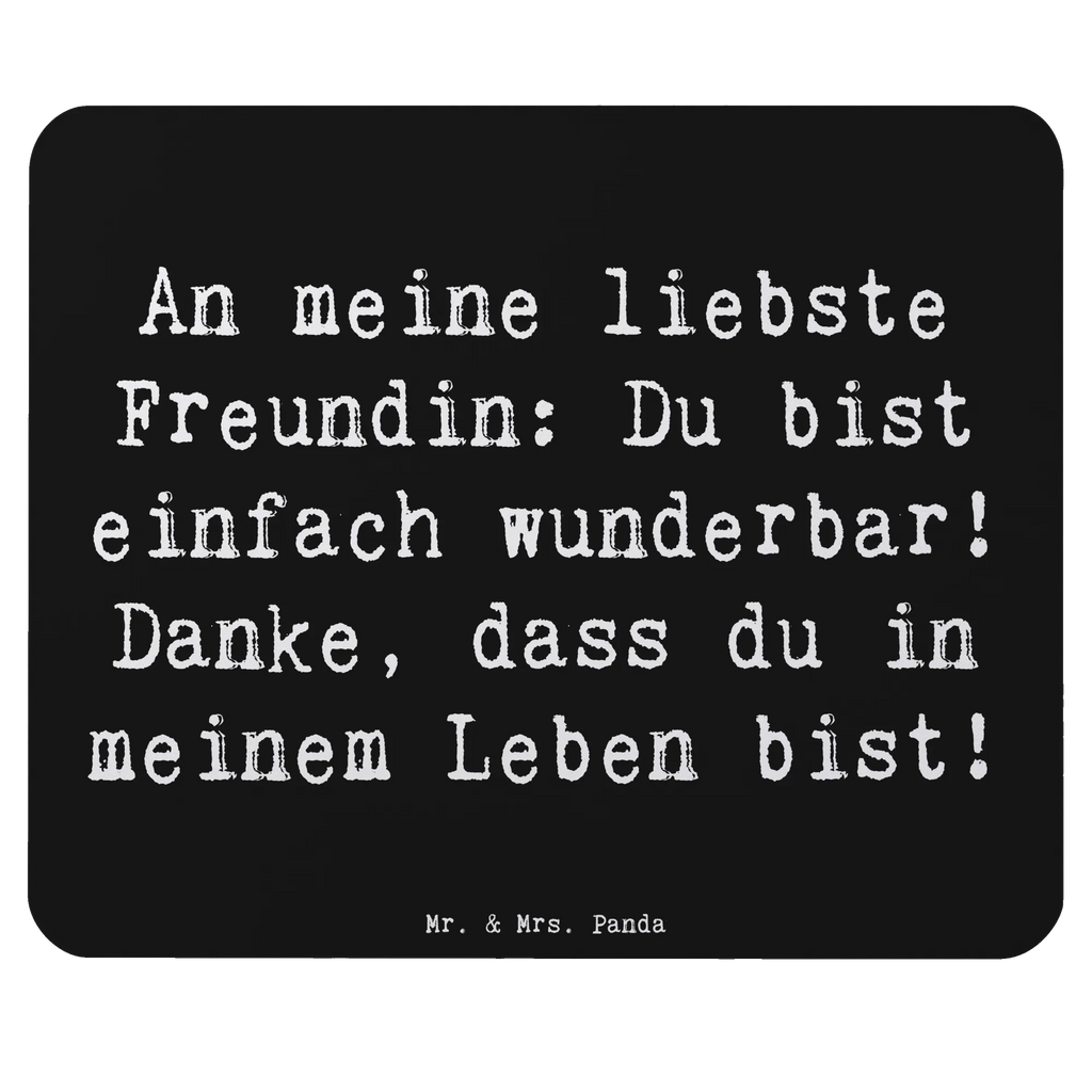 Mouse mat Saying An meine liebste Freundin: Du bist einfach wunderbar! Danke, dass du in meinem Leben bist! Arbeitszimmer, Mausunterlage, Computer zubehör, Büroausstattung, Mauspad, Einzigartiges Mauspad, Mousepad, Mauspad Büro, Designer Mauspad, PC Zubehör