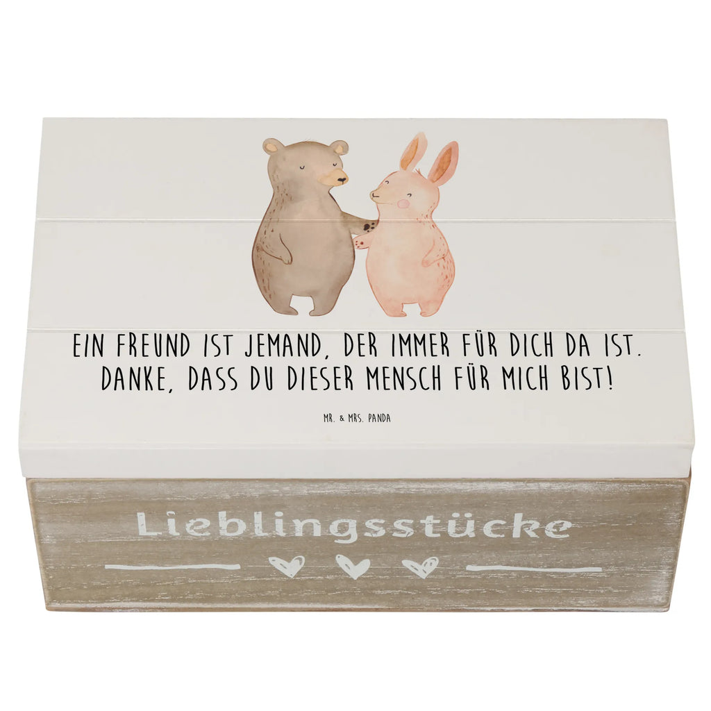 Holzkiste Freund fürs Leben Erinnerungsbox, Schatzkiste, Geschenkdose, Dekokiste, Schatulle, Erinnerungskiste, Kiste, Aufbewahrungsbox, Holzkiste, XXL, Geschenkbox, Truhe