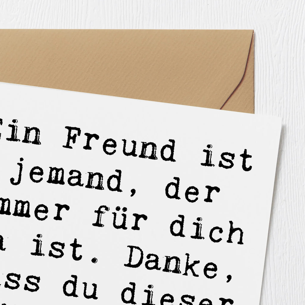 Deluxe Karte Spruch Freund fürs Leben Karte, Geburtstagskarte, Hochwertige Grußkarte, Grußkarte, Glückwunschkarte, Hochwertige Klappkarte, Einladungskarte, Hochzeitskarte, Klappkarte