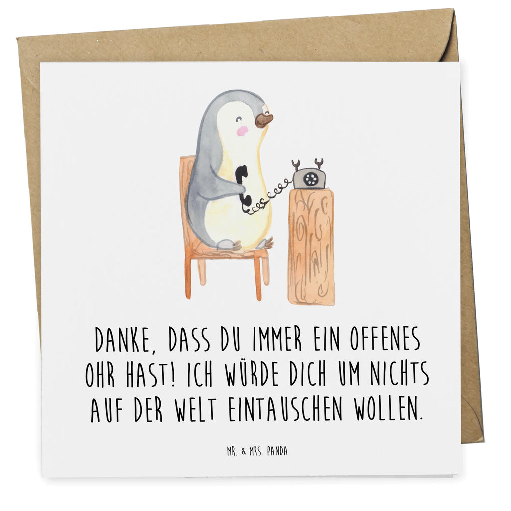 Deluxe Card Danke, dass du immer ein offenes Ohr hast! Ich würde dich um nichts auf der Welt eintauschen wollen. Klappkarte, Geburtstagskarte, Hochzeitskarte, Hochwertige Grußkarte, Grußkarte, Glückwunschkarte, Karte, Einladungskarte, Hochwertige Klappkarte