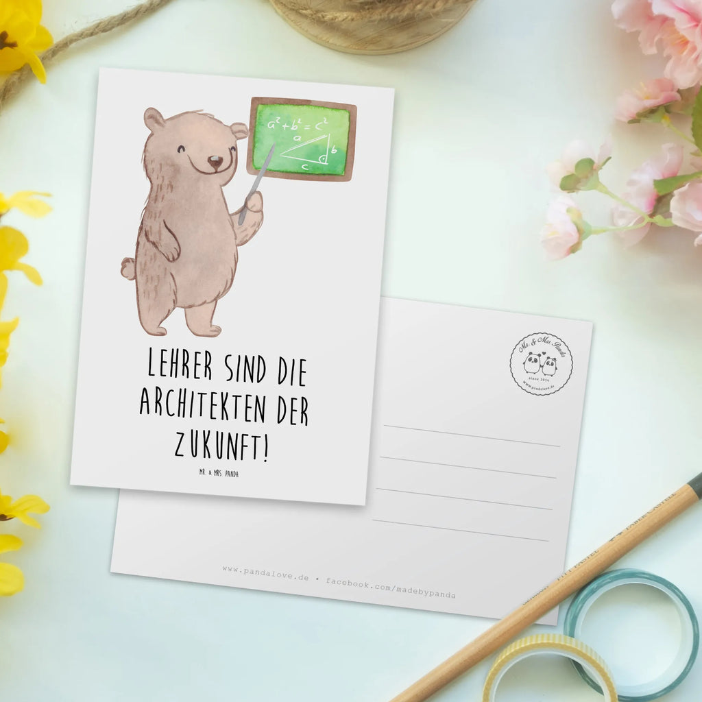 Postcard Lehrer sind die Architekten der Zukunft! Kunstkarten, Motivkarte, Fotokarte, Ansichtskarte, einzelkarte, bildkarte, Grußkarte, kunstkarte, spruchkarte, Designkarte, Ansichtskarten, Postkarten, Postkarte, wanddeko, liebe, glück, sprüche, geschenkideen, alltag verschönern, lebensweisheiten, schöne sprüche, wohnaccessoires, motivation, zitate, nachhaltige geschenke, sprüche sammlung, inspiration, shopify, freude, spruch kollektion, mr and mrs panda, Dekoration, Lächeln, Kreativ, Einzigartig