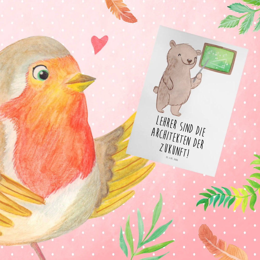 Greetings card Lehrer sind die Architekten der Zukunft! Hochzeitskarte, Ansichtskarten, Glückwunschkarte, Karte, Grußkarte, Geburtstagskarte, Einladungskarte, Klappkarte